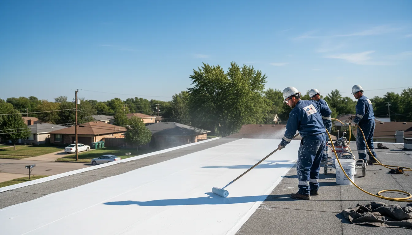 Commercial roof coating in Columbus, NC near me